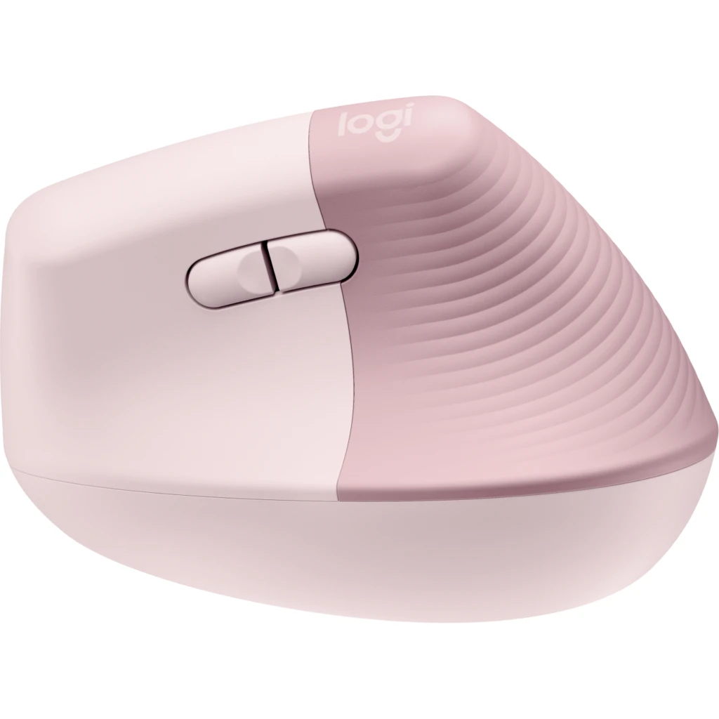Imagen 3 de Mouse Ergonónico Inalámbrico Logitech Lift Vertical 4000DPI 6 BT Rosado