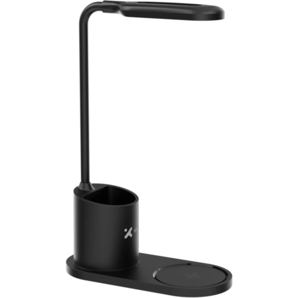 Imagen 2 de Lámpara LED de escritor XTech XTA-701, con portalápices y base de carga inalámbr