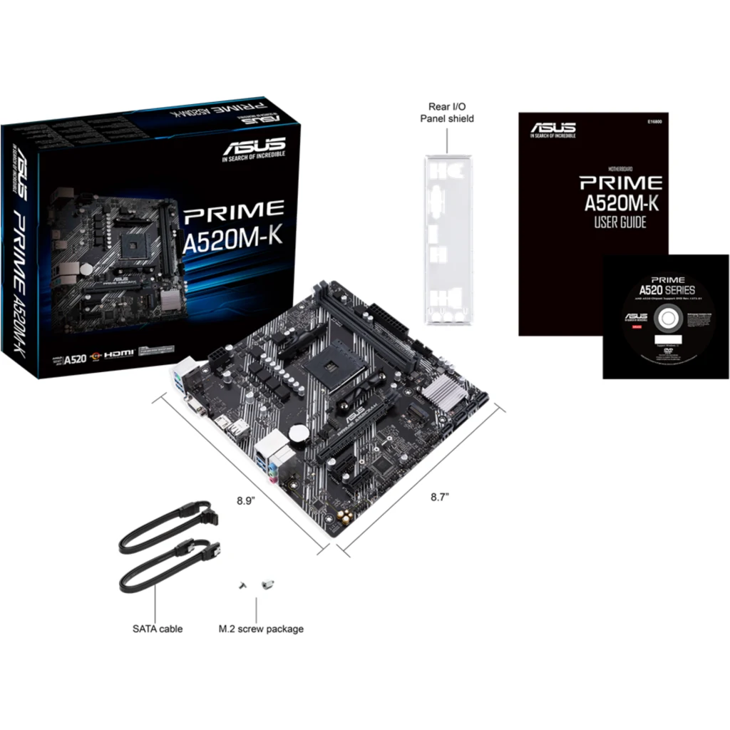 Imagen 6 de PRIME A520M-K mATX +2GLN+U3.2+M2 SATA6+4