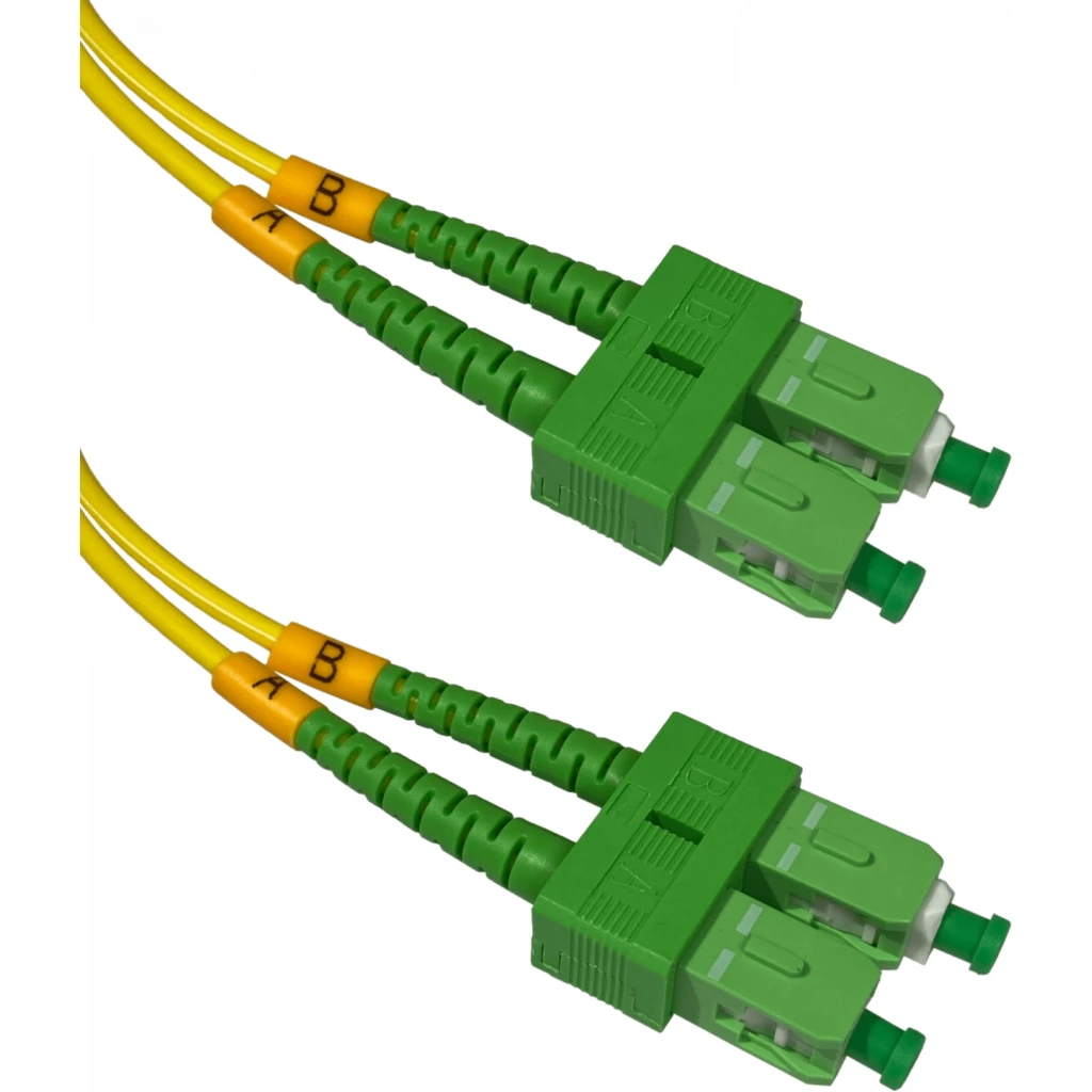 2mt SC/APC-SC/APC MonoModo SM Duplex Jumper Cable Fibra 9/125um LSZH