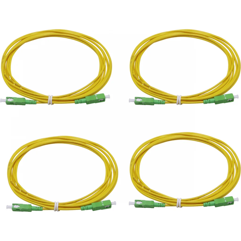 Imagen 2 de 4-unids 3mt SC/APC-SC/APC MonoModo SM Simplex Jumper Cable Fibra 3.0mm