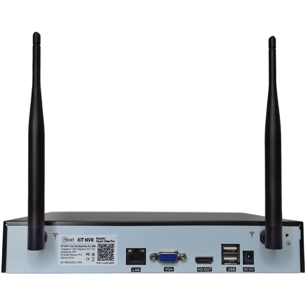 Imagen 2 de MLAB KIT NVR 4 CAMARAS WIFI ROBOTIC HEAD-VIEW PRO 1296P PTZ OUTDOOR IP67