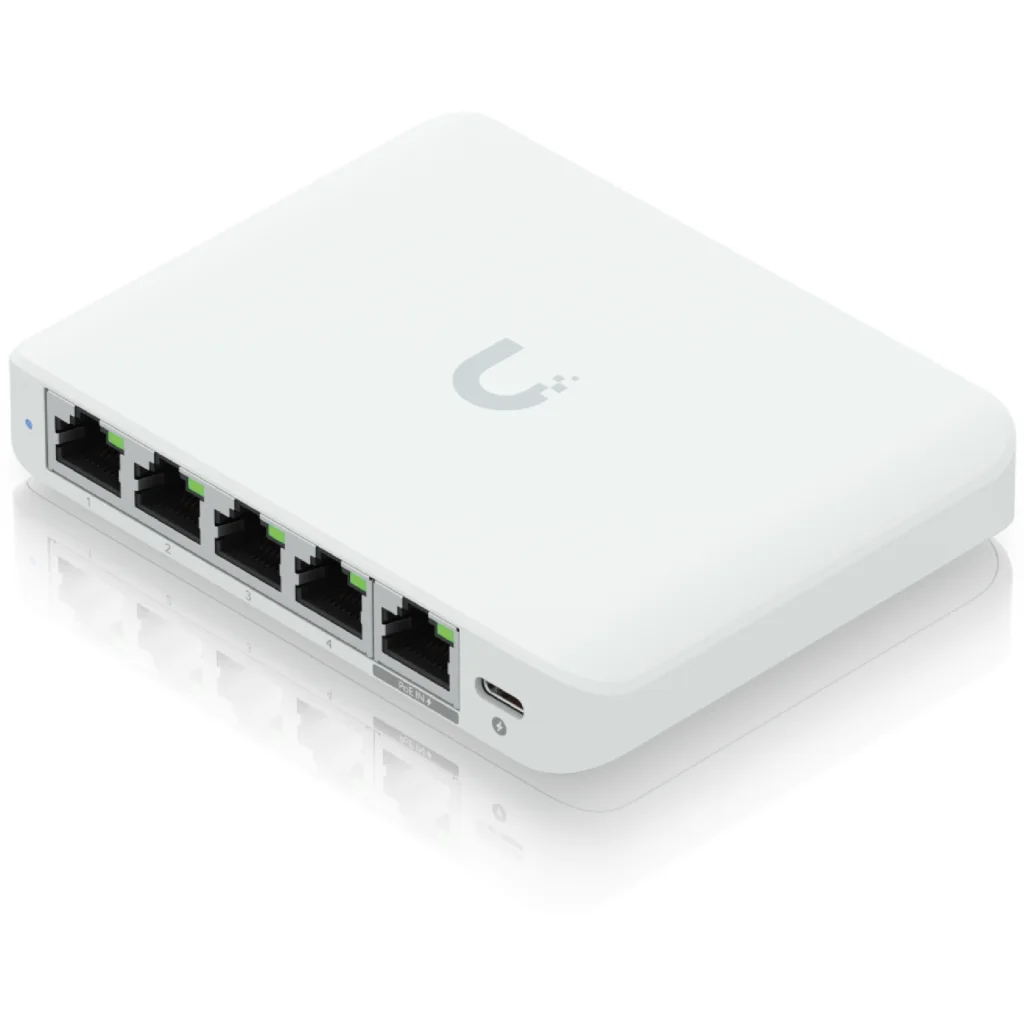 Switch Ubiquiti UniFi Flex Mini 2.5G, 5 Puertos 2.5GbE, PoE y USB-C