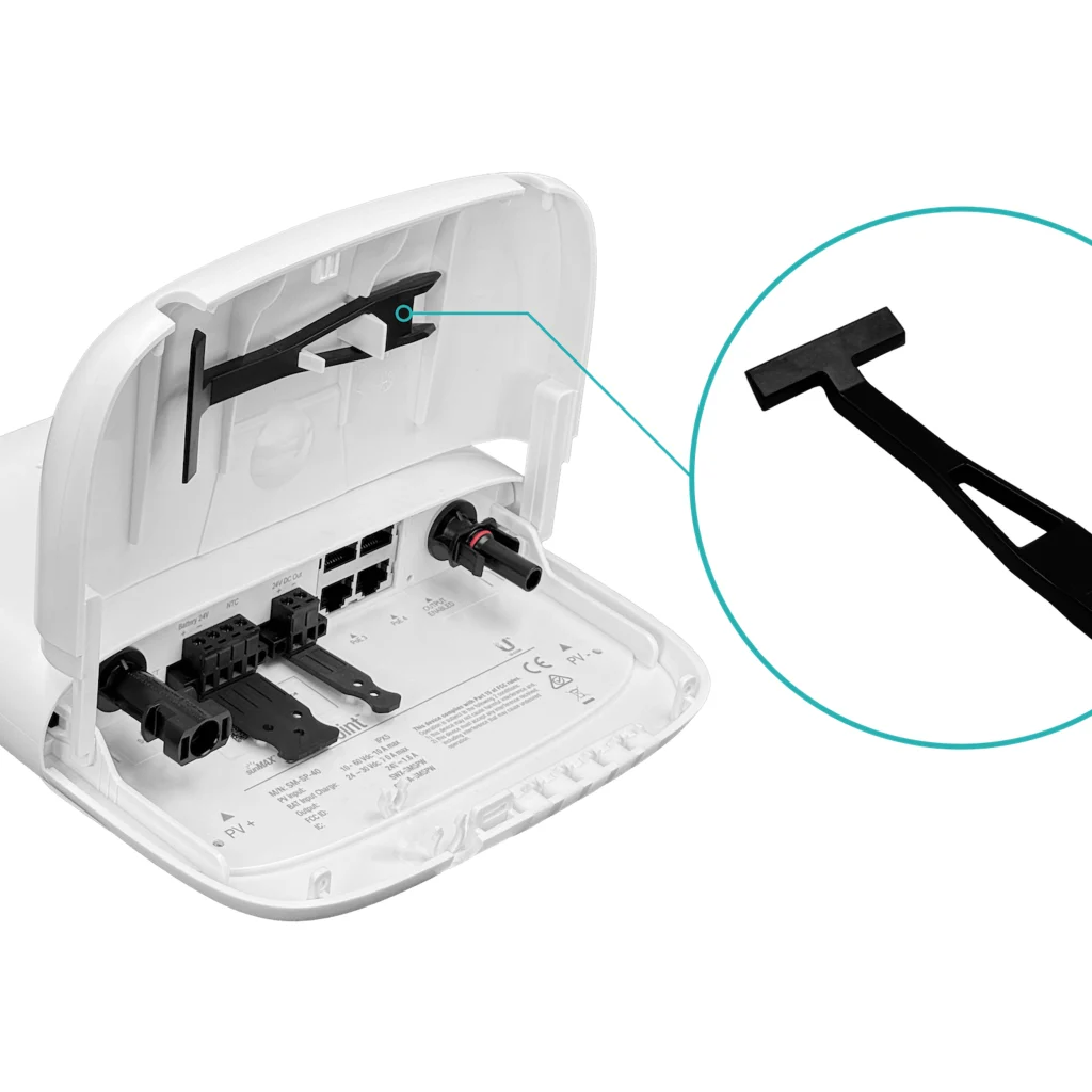 UISP SM-SP-40 UBIQUITI Ext MPPT Switch 4-100 CargaSolar PV10-60V MC4 40W req-Bat24V