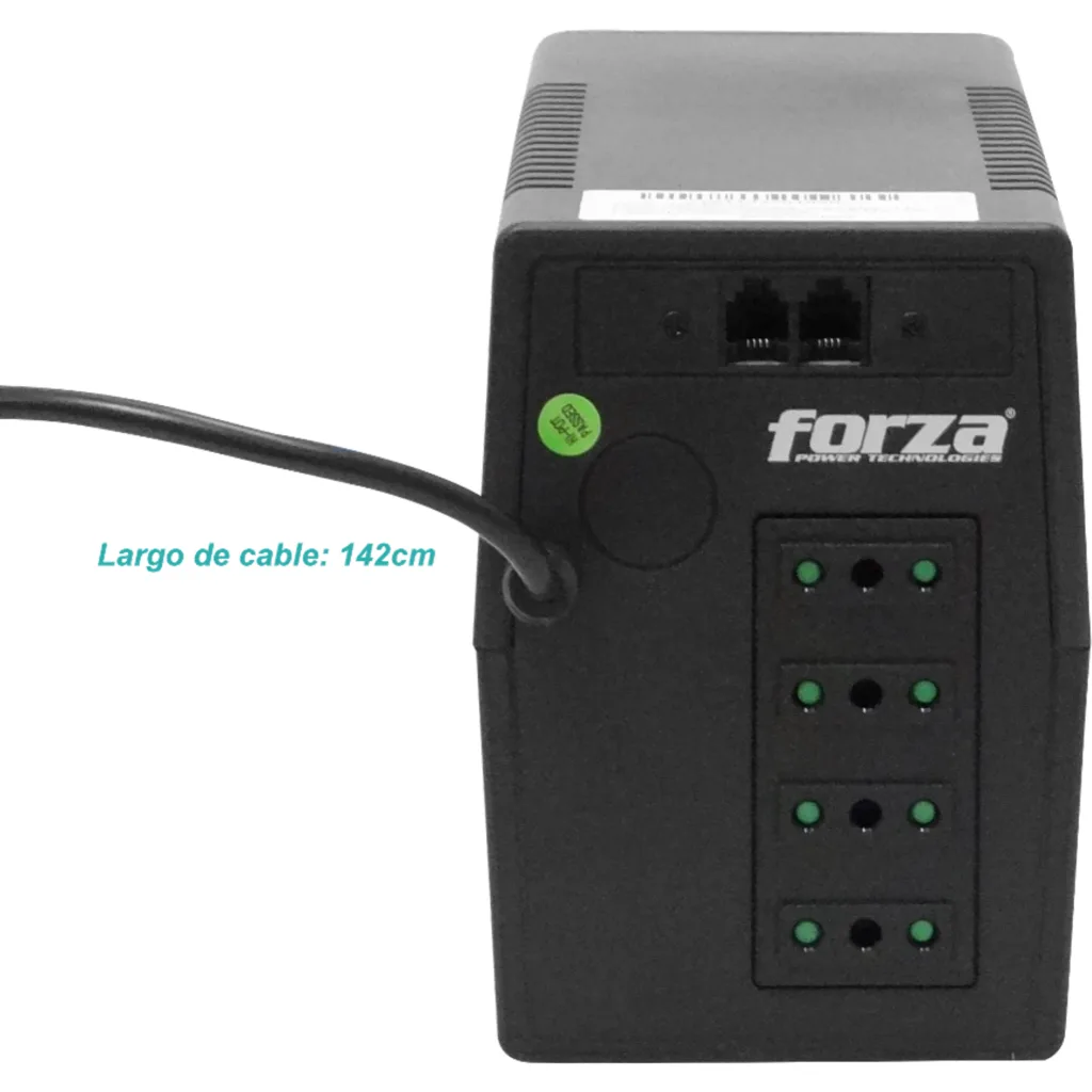 UPS Forza NT-1012C 1000VA500W 220V Interactiva 4-Italian  RJ11 45-65Hz