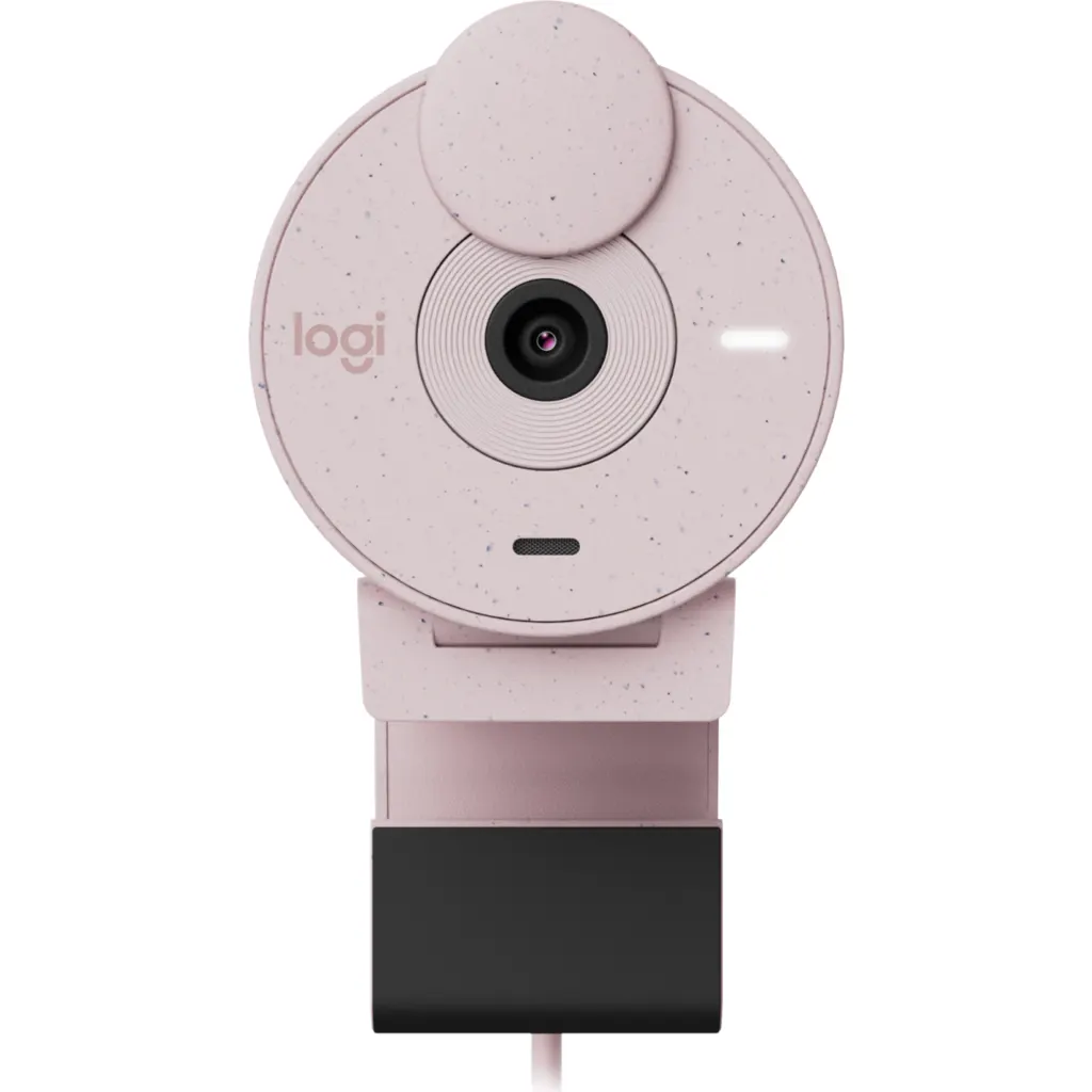 Imagen 3 de Cámara Web Logitech Brio 300,Full HD 1080p 30fps c/Micróf integrado USB Rosado