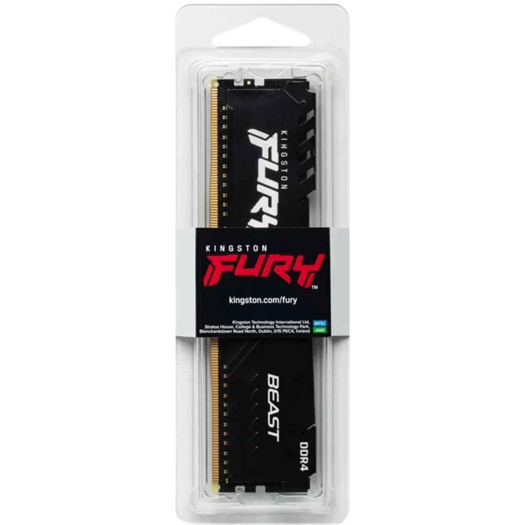 Imagen 5 de Memoria RAM 16GB DDR4 3200MHz DIMM CL16 Non-ECC 1.35V 288p Kingston Fury Beast