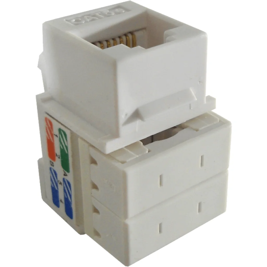 Imagen 1 de Conector Punchable Keystone CAT5E Blanco - Linkmade