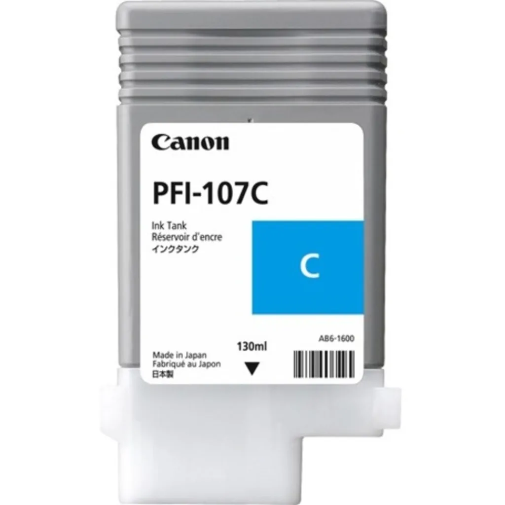 Cartridge Canon PFI-107C Cyan Tinta para Imp imagePROGRAF 680/685/780/785, 130ml