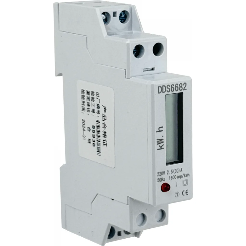 Imagen 3 de Medidor 2,5-30A Volt Ampere Watt BackLit RielDin-18mm 230VAC Remarcad