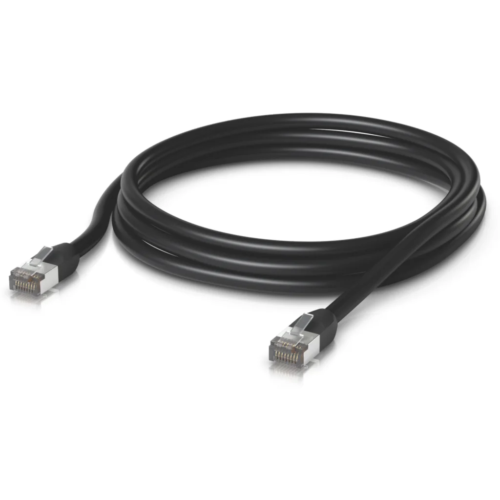 Imagen 1 de UBIQUITI 3mt Negro F/UTP Cat5e Cable UACC-Cable-Patch-Outdoor-3M-BK