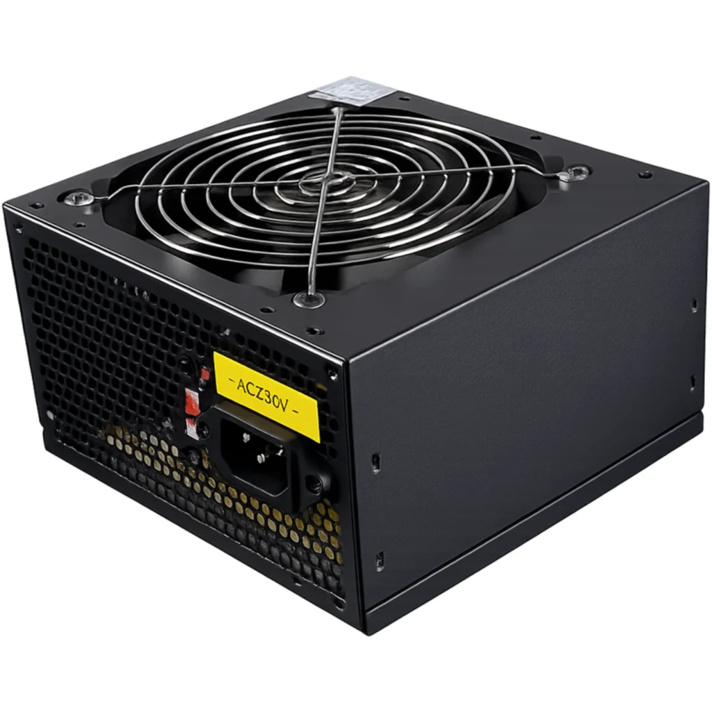 FUENTE PODER 650W/24P 2POWER/2SATA APTA I7-14700/ ES-650W BLACK 12CM FAN