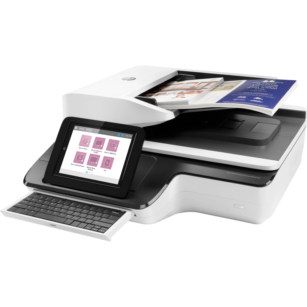 Imagen 1 de Escáner de Escritorio HP ScanJet Enterp Flow N9120 fn2 600ppi Cama P ADF LAN USB