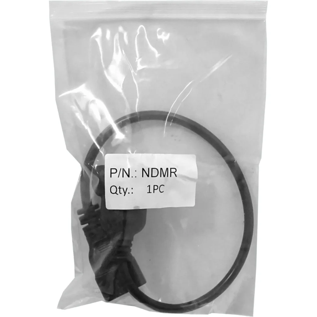 C20-Macho I-Hembra Cable Poder Negro 0,5mt Type-I=Argentina/Australia