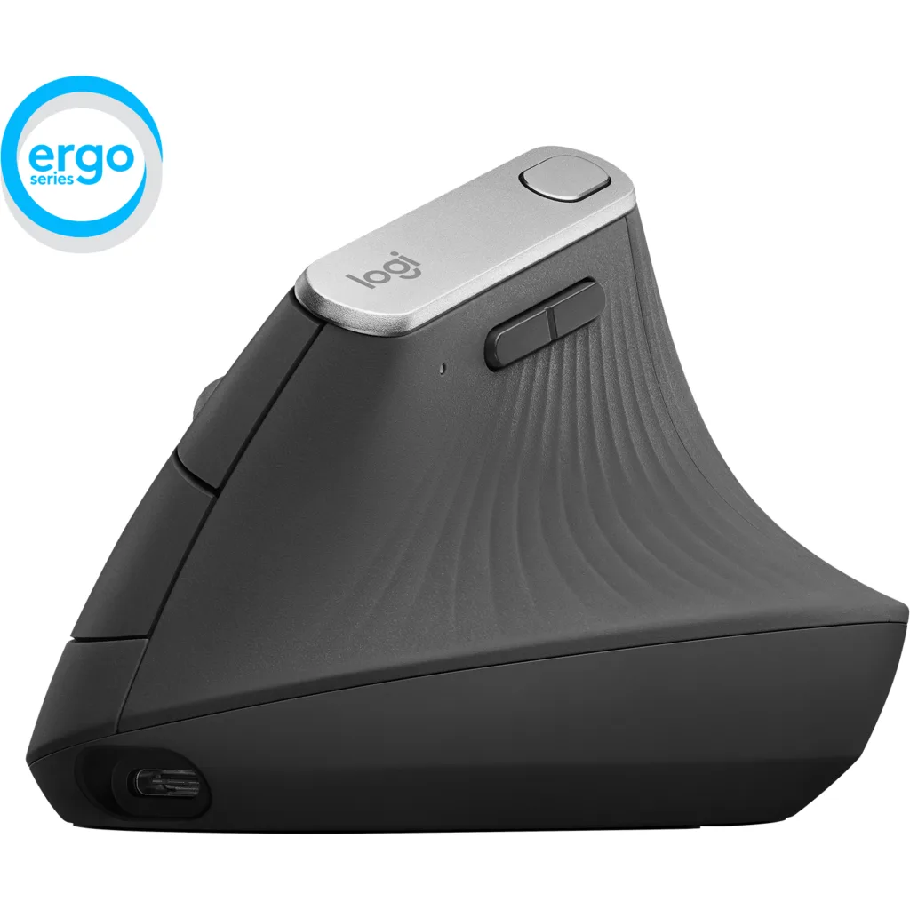 Imagen 1 de Mouse Ergonómico Inalámbrico Logitech MX Vertical Óptico 4000DPI 4 Botones Negro