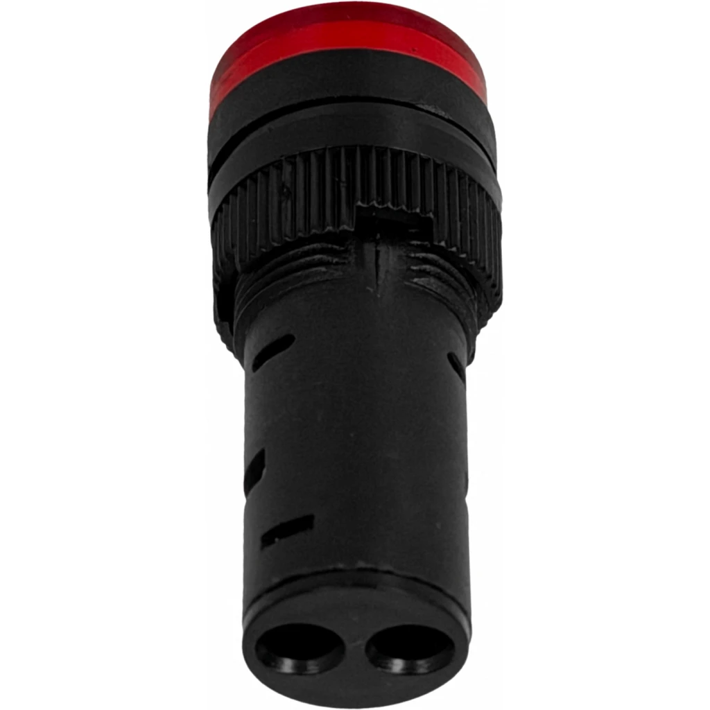 Rojo Luz Piloto LED 220VAC 15mm-diametro 19mm-cabeza 45mm-altura