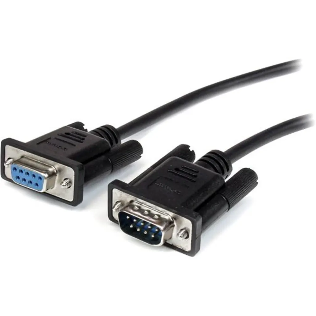 Cable Extensión SERIAL RS232 DB9 M/H Directo Straight Through 2mts Negro - StarT
