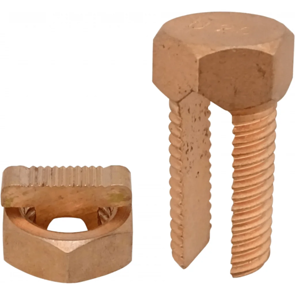 Imagen 2 de LINKCHIP Perno Partido de Cobre para Tierra 2/8AWG p/Escalerilla