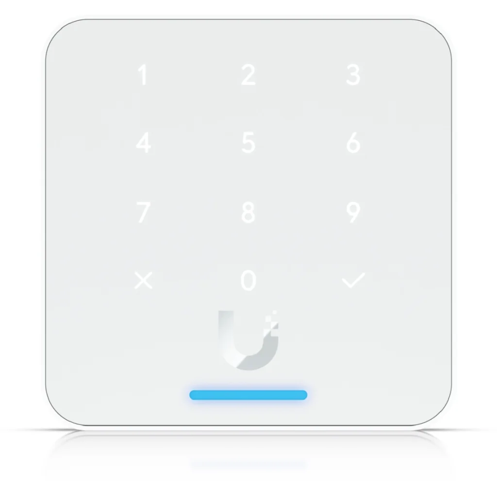 Ubiquiti Third-generation NFC card reader with a keypad and Apple Touch Pass sup
