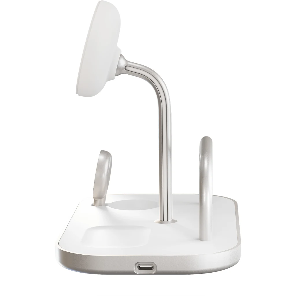 Imagen 3 de Base de Carga Inalámbrica Zens 4 en 1 15W USB-C Soporte iPad MagSage Qi2 60W