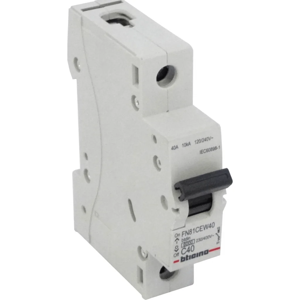 Unipolar 40A 10kA 230/400V Interruptor Automatico Termomagnetico C40
