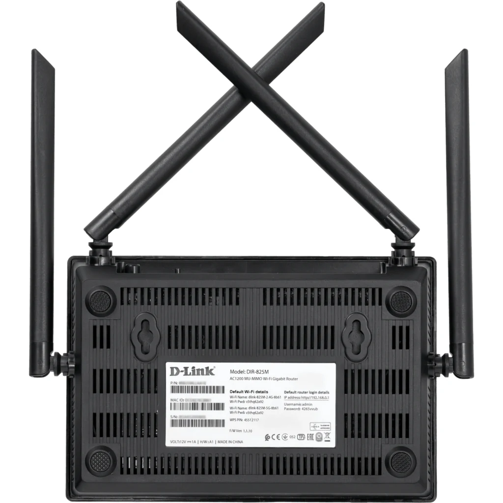 Imagen 7 de Router Wireless D-Link DIR-825M Mesh Dual-Band Gigabit AC1200 4*LAN WAN 4 Antena