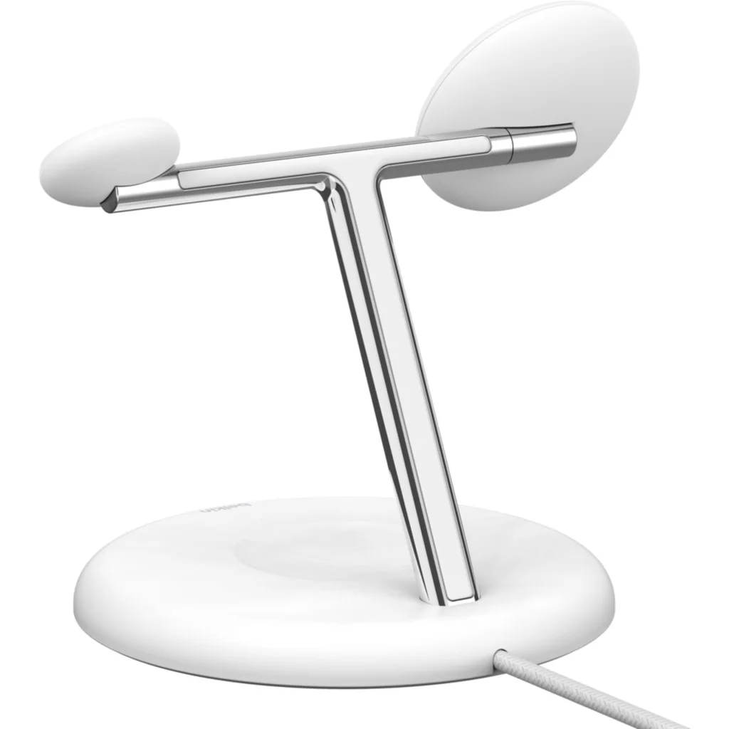 Imagen 1 de Base de carga 3 en 1 BoostCharge Qi2 15W Belkin blanca