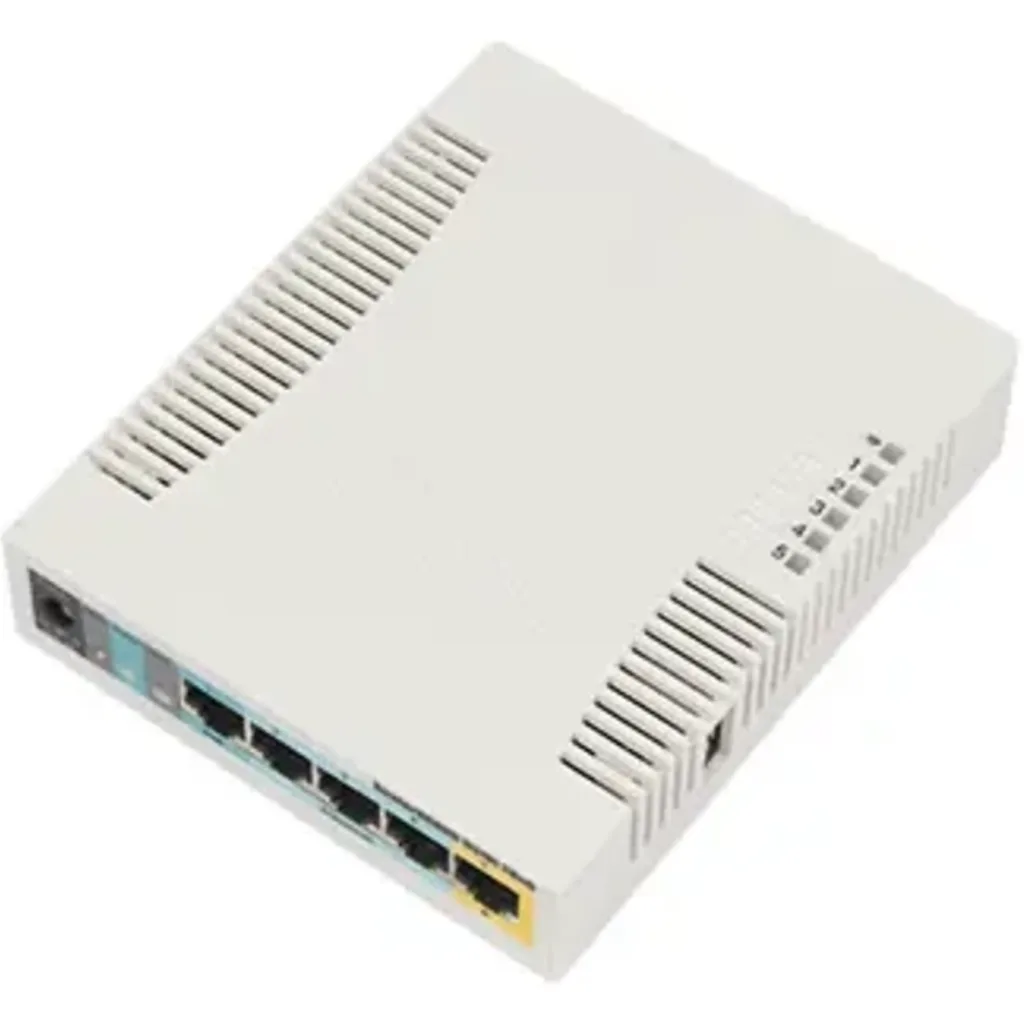 Mikrotik Routeboard RB951UI-2HND 1W 2.4 GHz 2.5 Dbi, 5 puertos 10/100, 1 USB