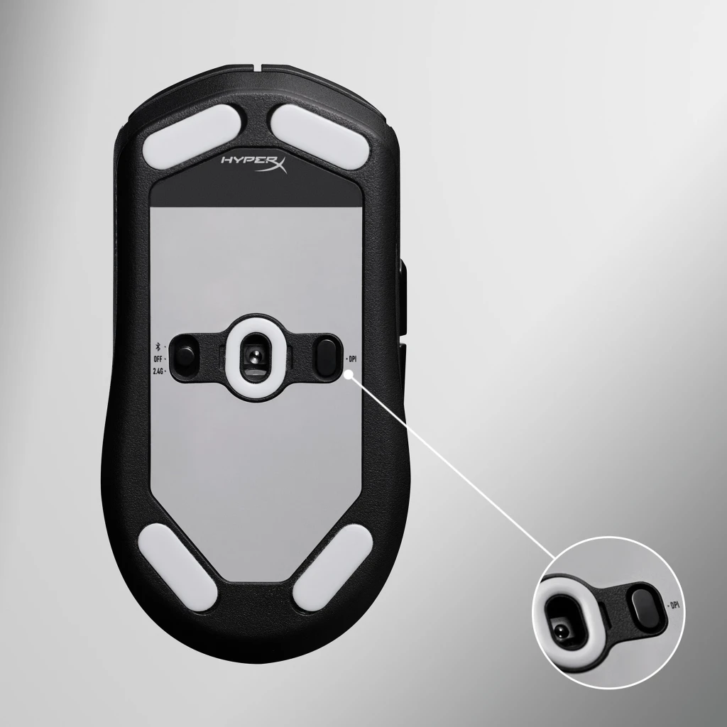 Imagen 9 de Mouse Gamer Inalambrico HyperX Pulsefire Fuse, 12000 DPI, BT, 2.4GHz, 75G.