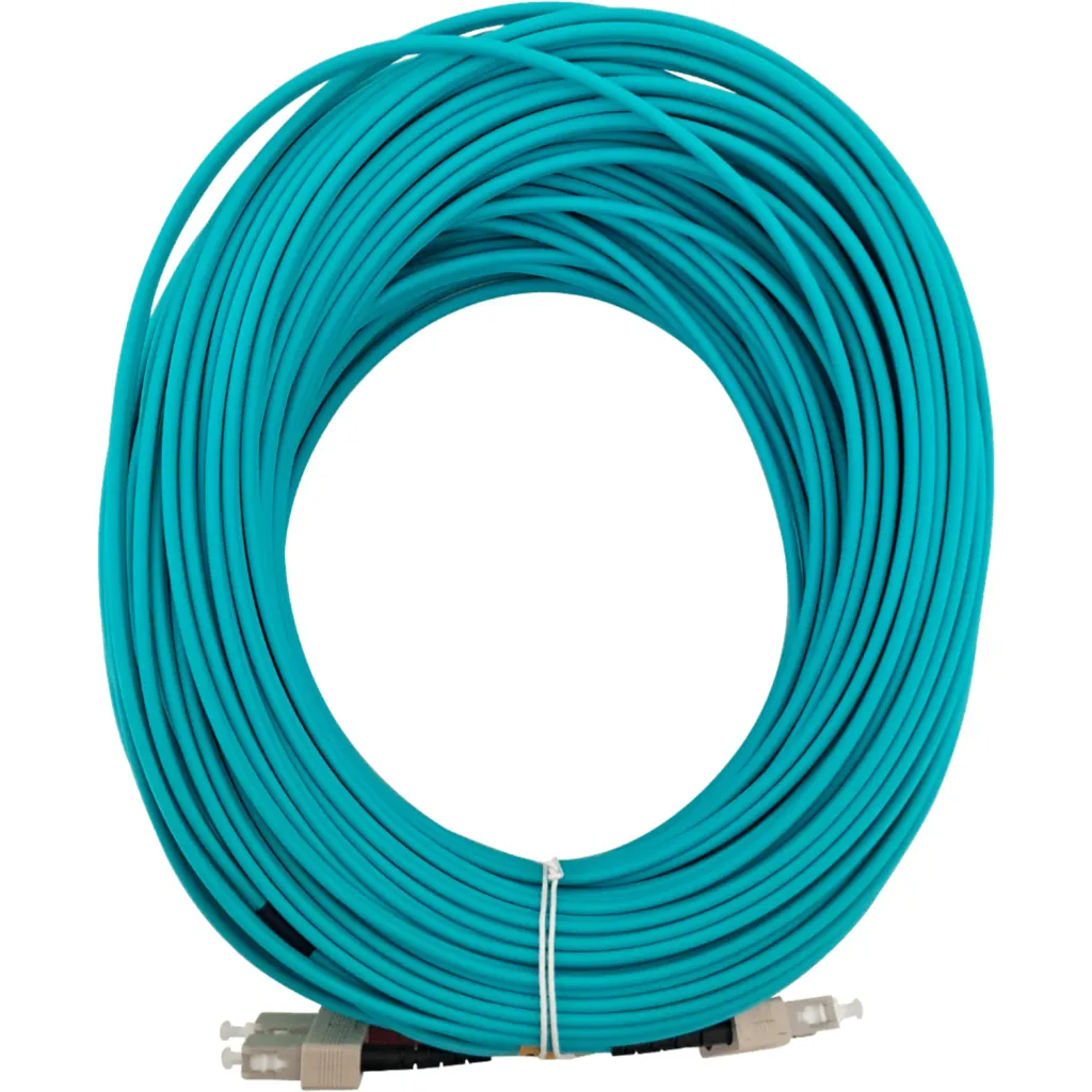 Imagen 2 de 40mt SC-SC OM3 MultiModo MM Duplex Jumper Fibra 3.0mm 50/125um LSZH