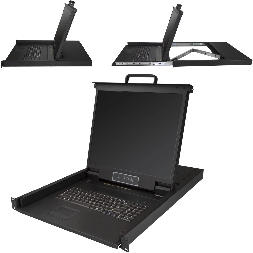 Imagen 1 de Consola KVM StarTech 8 Puertos VGA Pantalla LCD 19" Cajon 1U VGA y USB