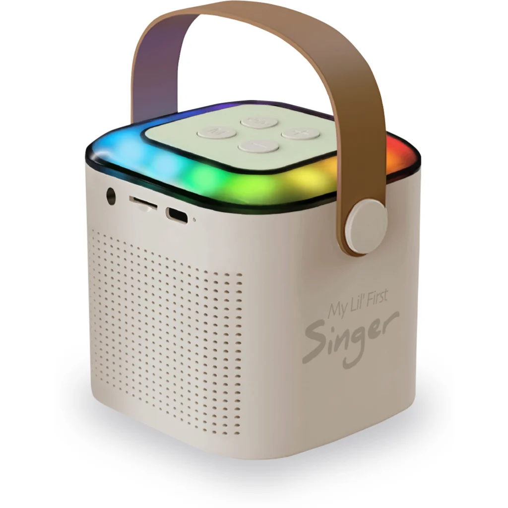 Imagen 1 de MLAB KARAOKE MY LIL FIRST SINGER CON LUZ RGB 1 MICROFONO INALAMBRICO WHITE