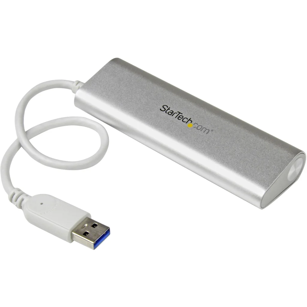 Imagen 1 de Concentrador Portátil USB 3.0 de 4 Puertos - Hub con Cable Incorporado
