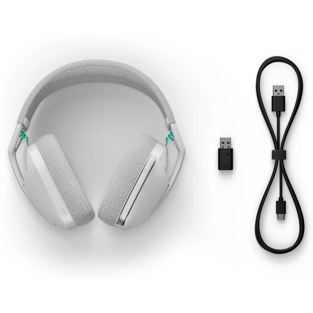 Imagen 5 de Audífonos Gamer Logitech G321 BT 5.2 USB-C/USB-A Blanco