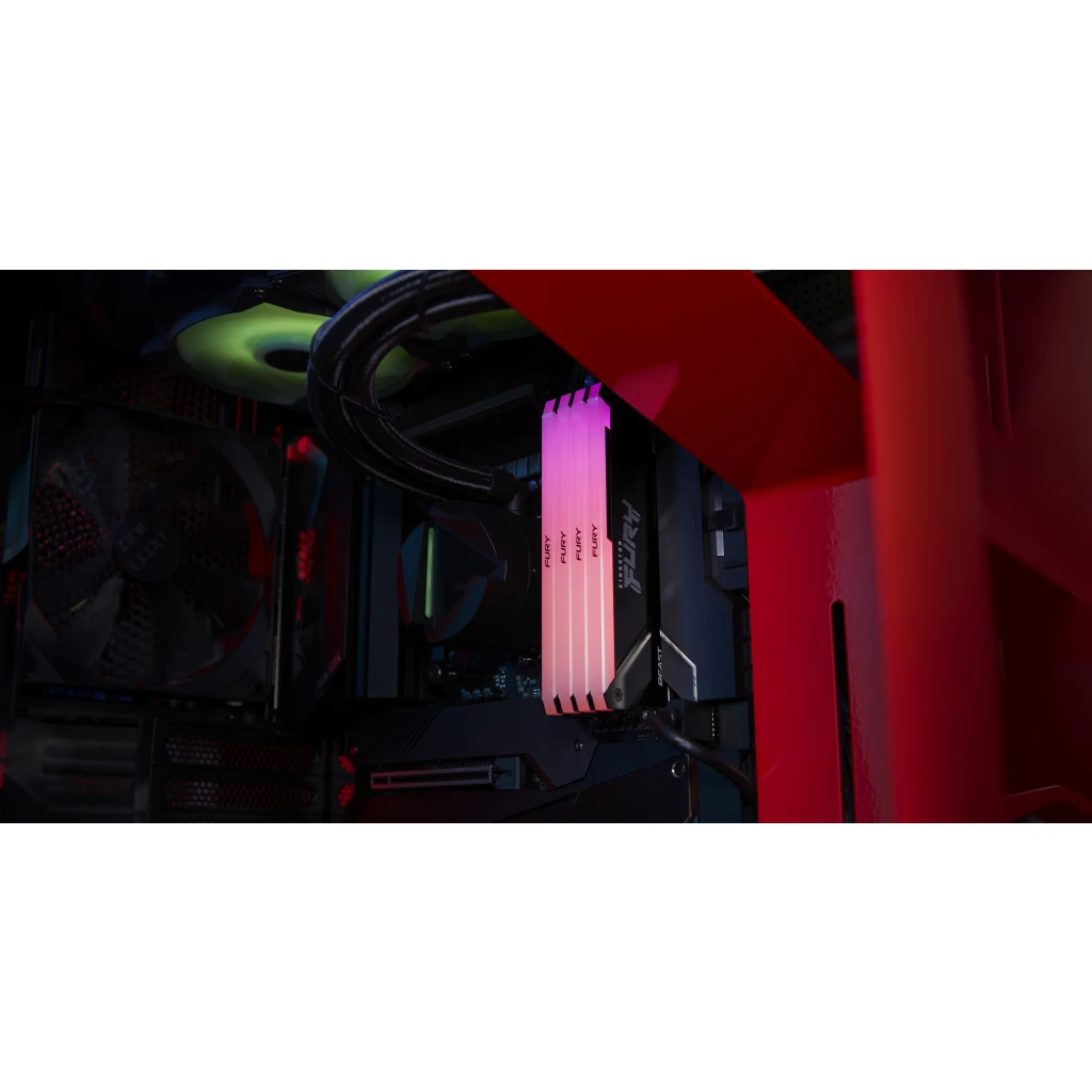 Imagen 4 de Memoria RAM 8GB DDR4 3600MHz DIMM CL17 Non-ECC 1.35V 288p Kingston FuryBeastRGB