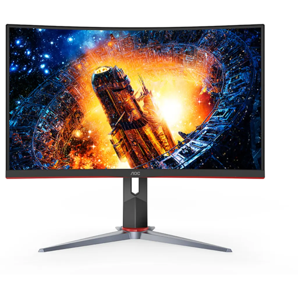 Imagen 2 de Monitor Gamer Curvo AOC C24G2 23.6" FHD 1920*1080 LED VA DP 2*HDMI VGA 1ms 144Hz