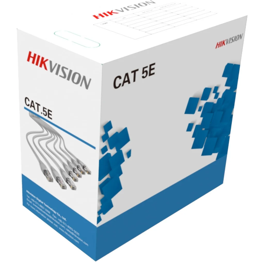 Cable UTP Cat5e 100% Cobre Unifilar 305m Hikvision DS-1LN5E-E/E