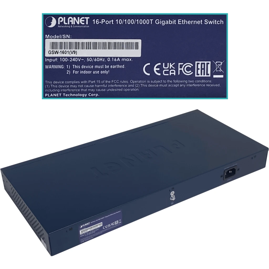 Imagen 4 de Switch Planet GSW-1601, 16 Puertos 10/100/1000BASE-T Gigabit Ethernet 