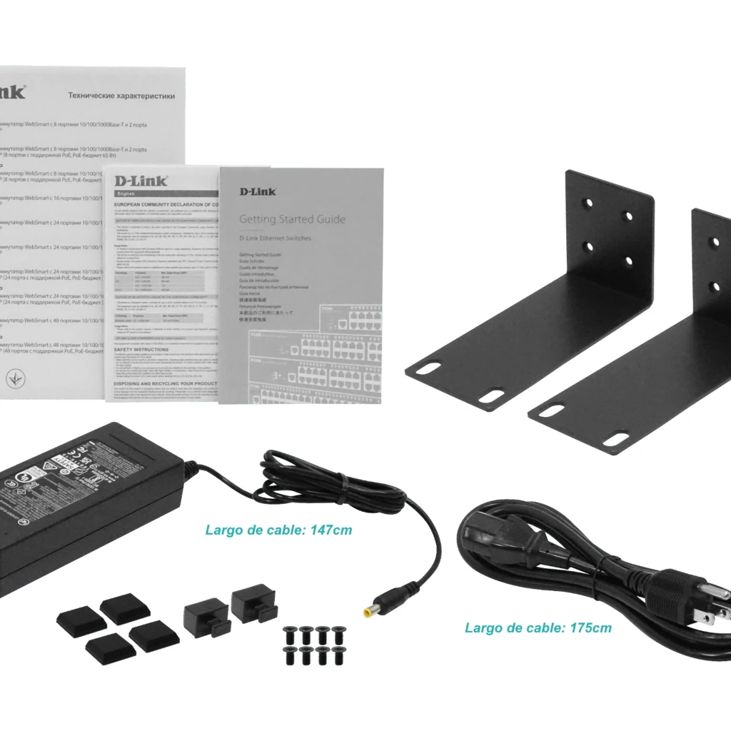 Imagen 1 de SWITCH DLINK DGS-1210-10P 10-ports Smart III Giga 2-porUTP/SFP; POE