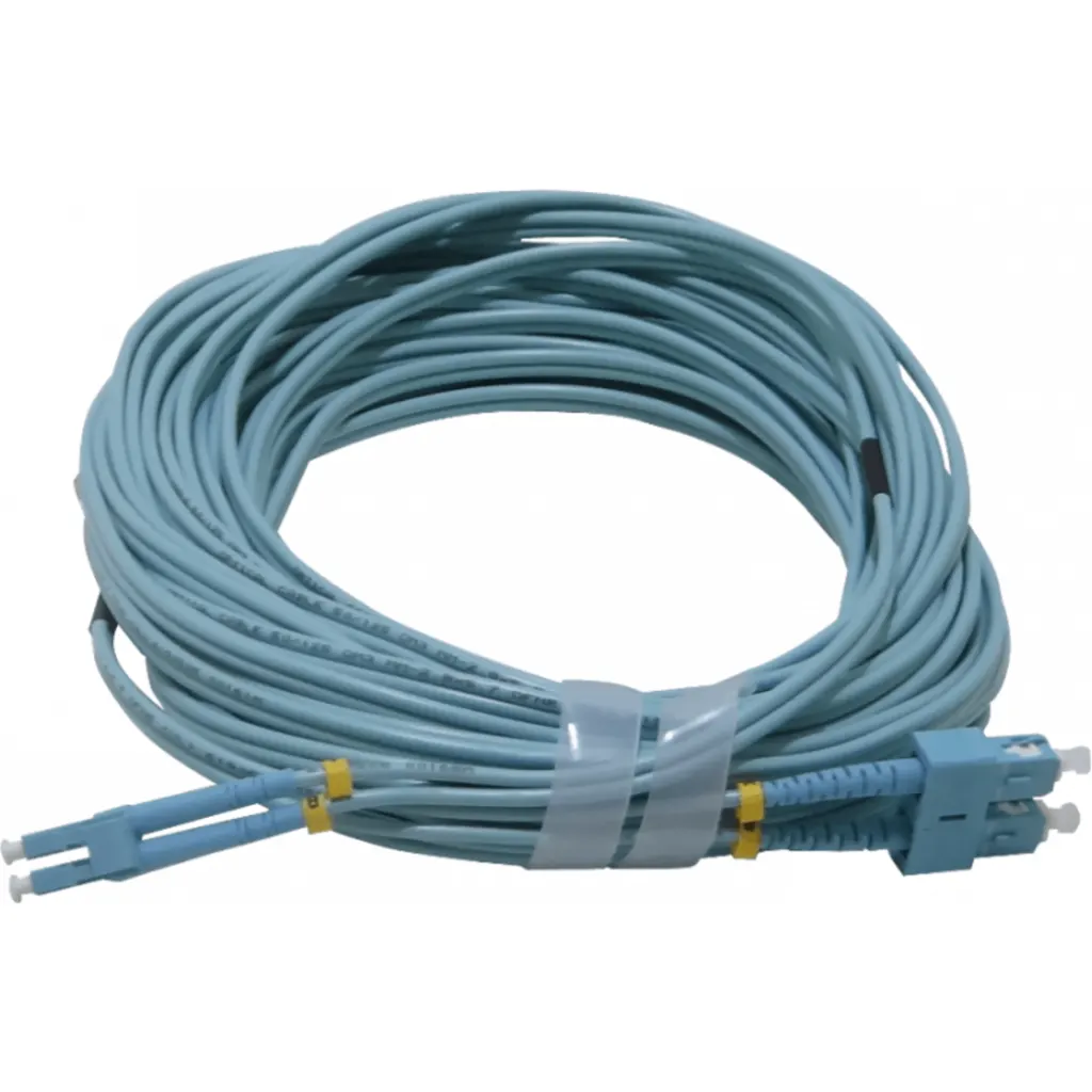 Imagen 1 de 15mt LC-SC OM3 MultiModo MM Duplex Jumper Fibra 50/125um 3.0mm LSZH 