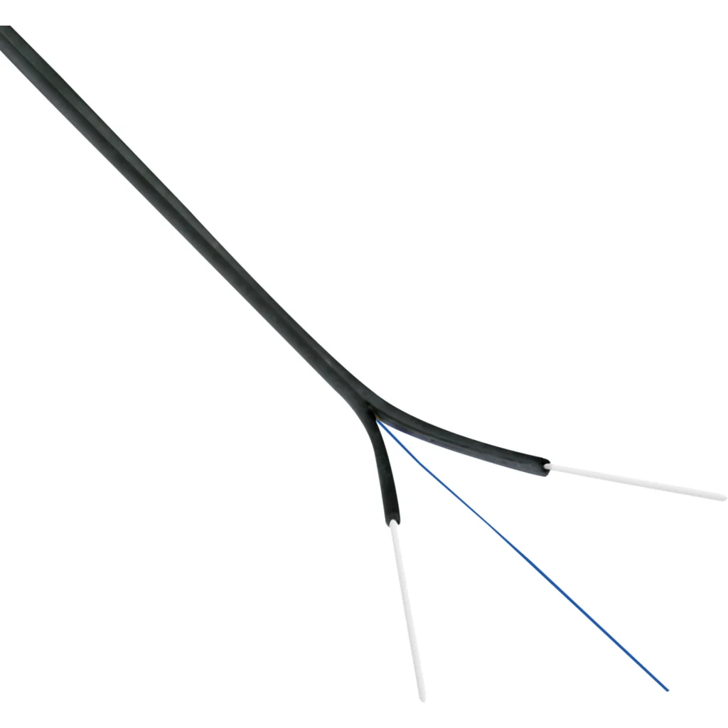 Imagen 1 de Negra 1-Fibra-SM-G652D 500mt Drop Interior 2-Portantes-FRP LSZH 3x2mm