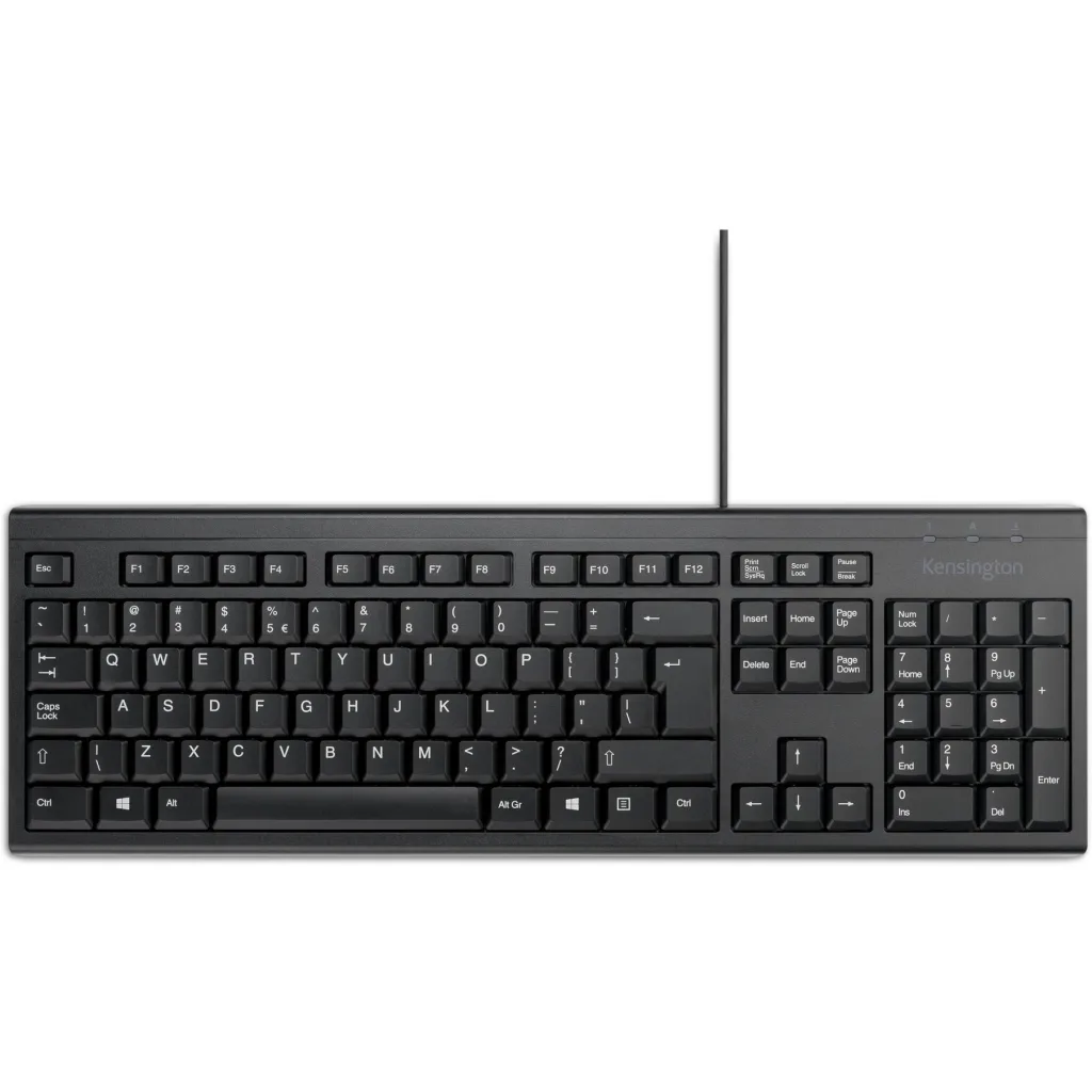 Imagen 14 de Teclado Alámbrico Kensington KB100 EQ, Español Tamaño completo Res.Derrame Negro