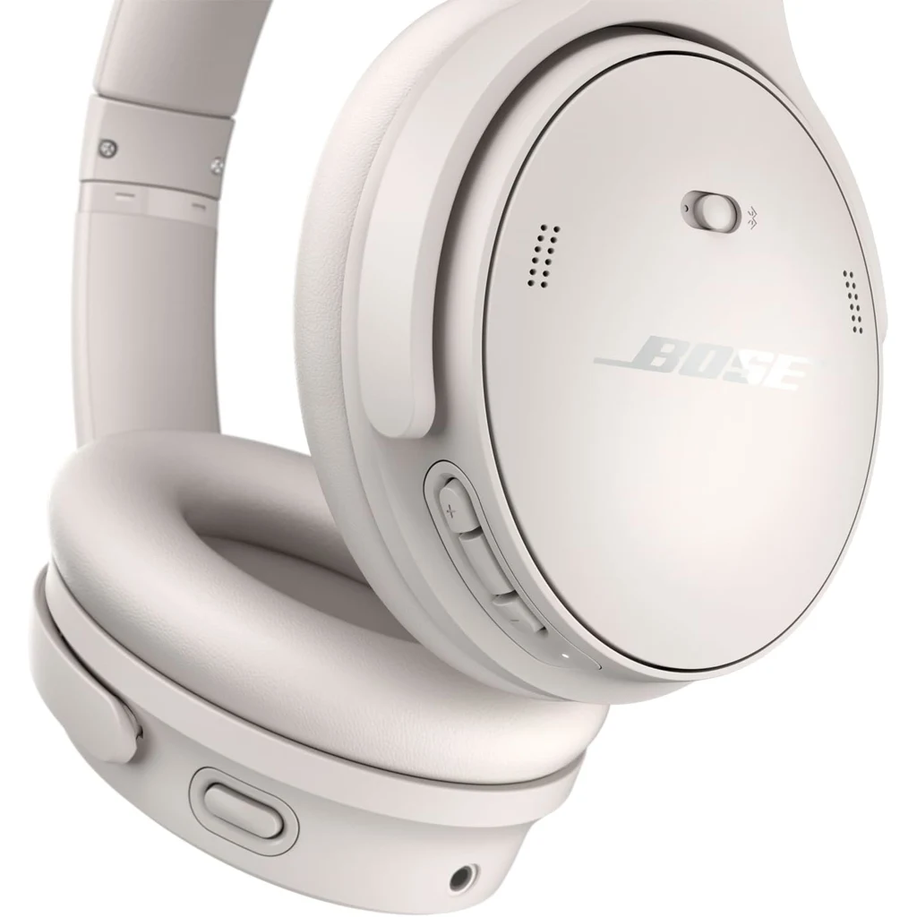 Imagen 3 de Audífonos Inalámbricos Bose QuietComfort OverEar c/Canc ruido Mic. BT White Smok