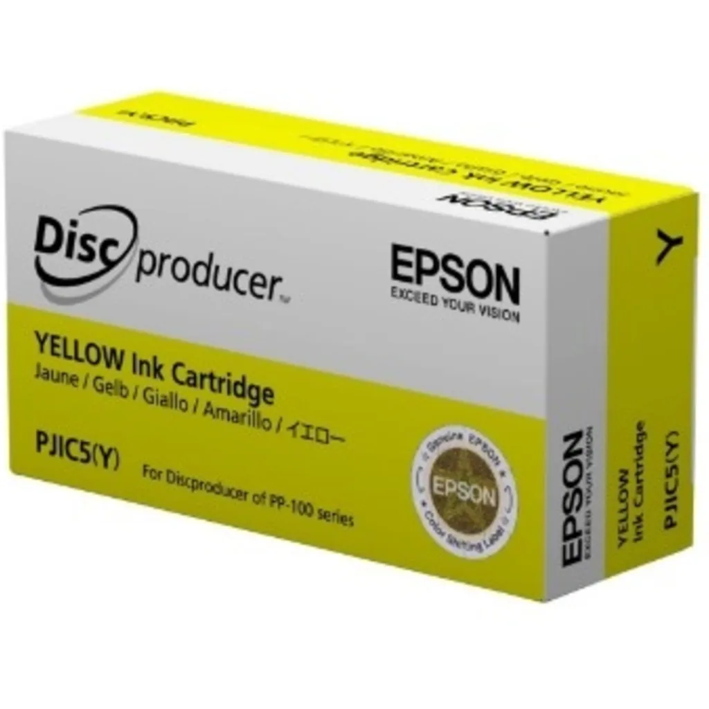 Cartridge Epson PJIC7 Amarillo para PP-Seire/Discproducer PP-Serie, 245 Pág