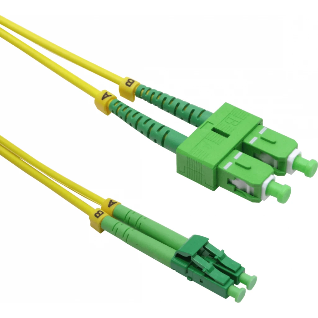 3mt SC/APC-LC/APC MonoModo SM Duplex Jumper Cable Fibra 9/125um 3mm
