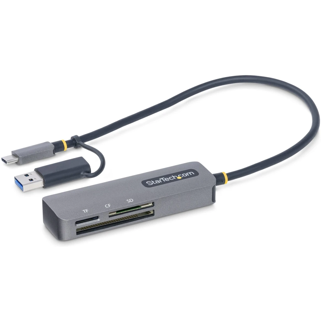 Lector de Tarjetas de Memorias SD microSD CF Conector USB-A/C 3.0 - StarTech