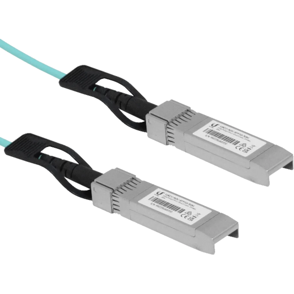 Imagen 3 de UBIQUITI 30mt SFP+10Gbps Cable 3mm Fibra-MM Directa UACC-AOC-SFP10-30M