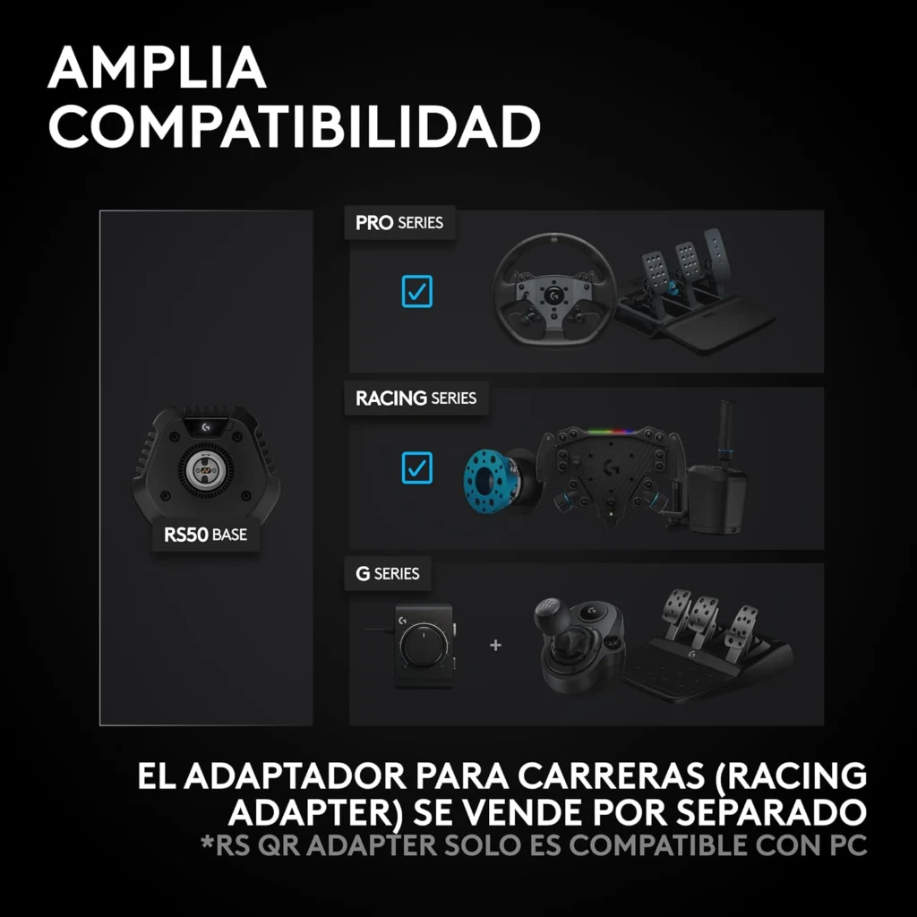 Imagen 6 de Volante de carreras RS50 System para PC, PS4 y PS5 TRUEFORCE
