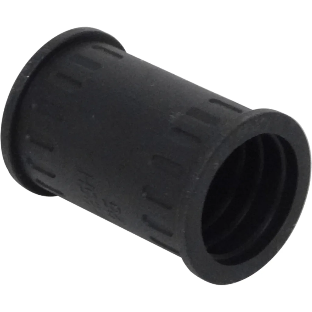 25mm Union Copla para Conduit Flexible Plastico Negro Corrugado