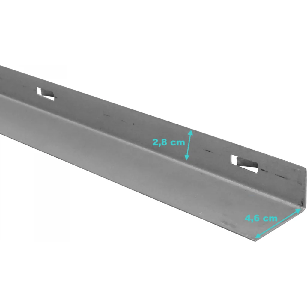 LINKCHIP Placa Divisora Alt-46mm 2,5m p/Escalerilla Canasto Malla Hilo